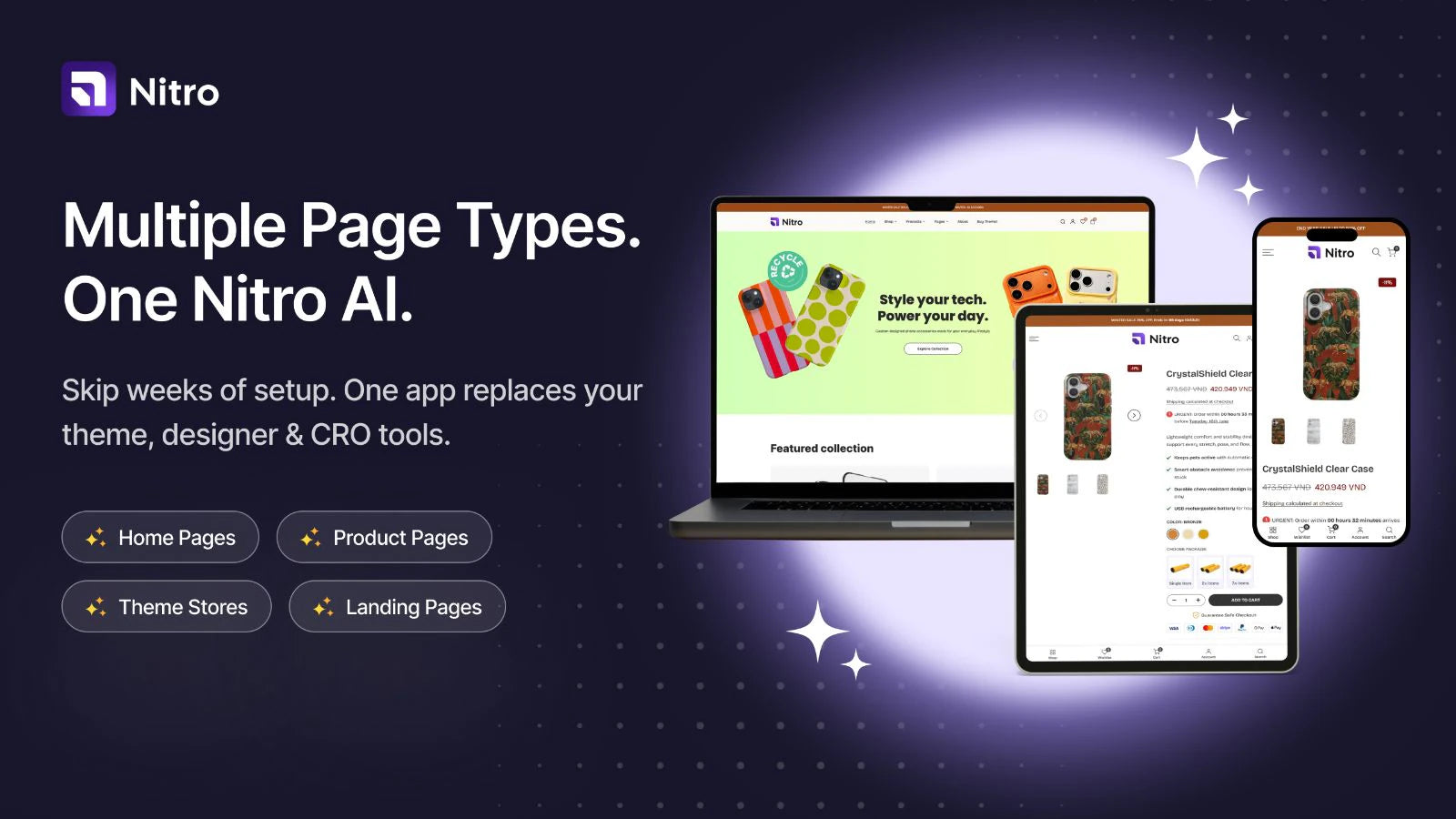 Nitro: AI Store Builder & CRO