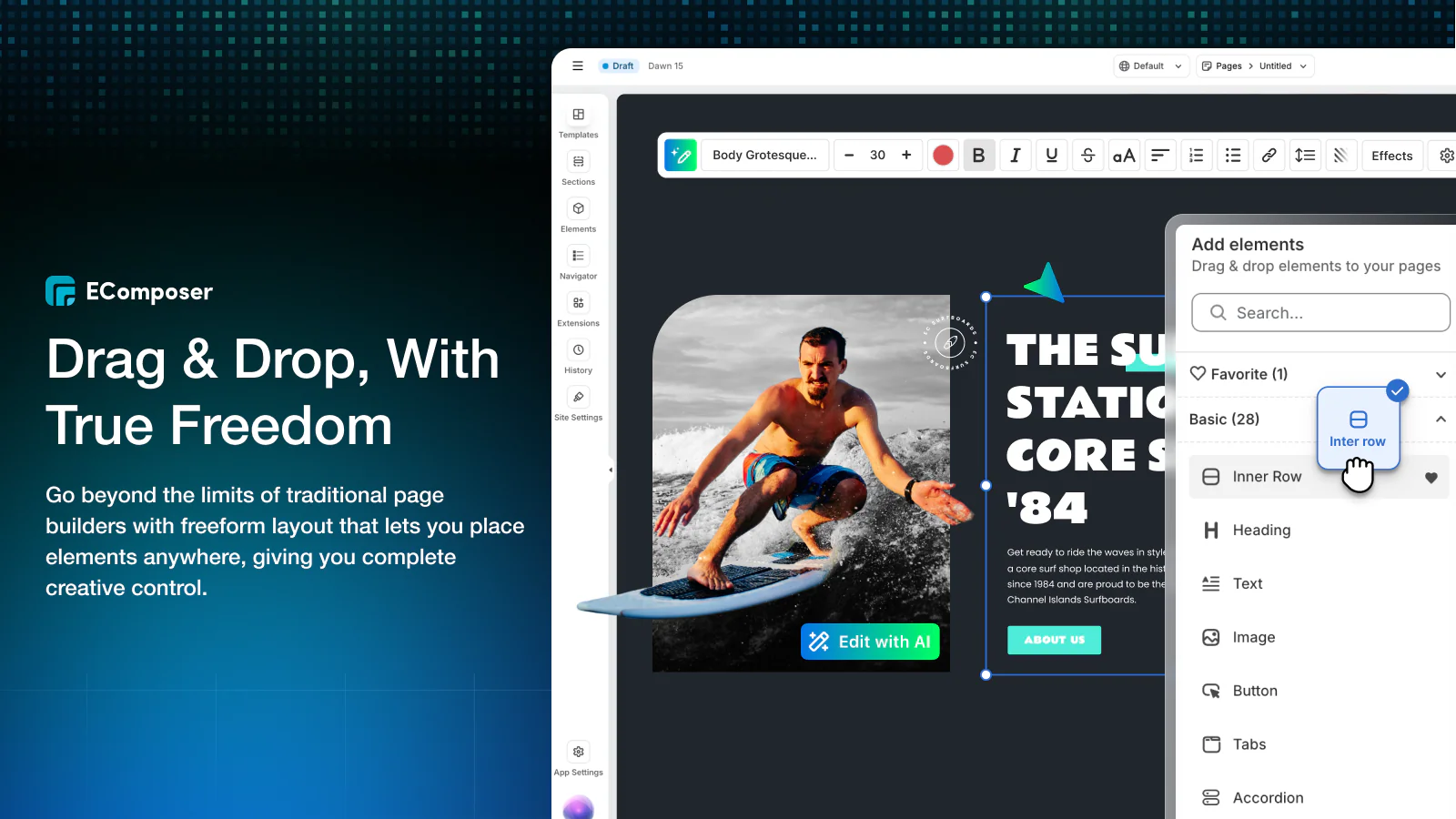 EComposer Landing Page Builder