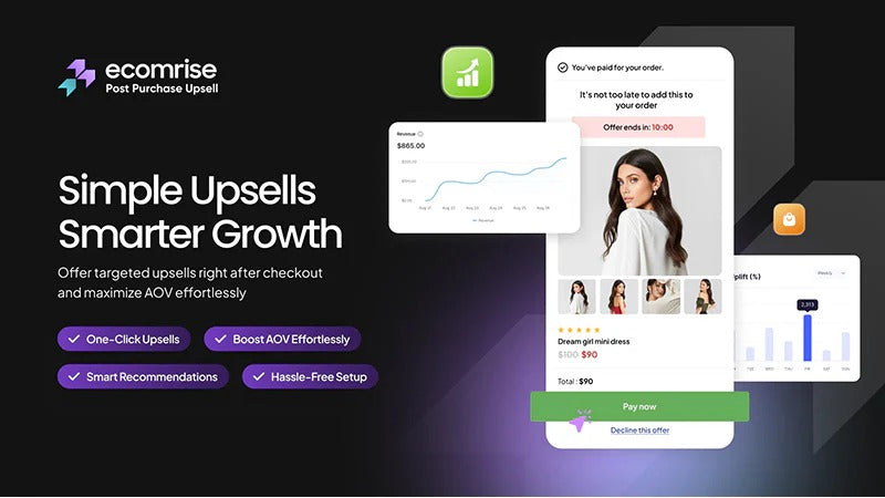 EcomRise: Post Purchase Upsell