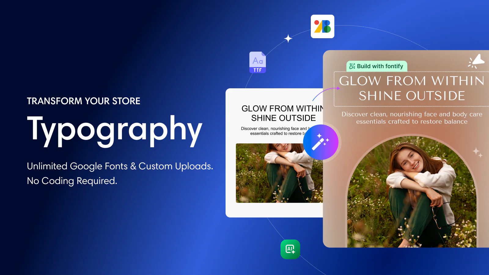 Fontify: Google & Custom Fonts