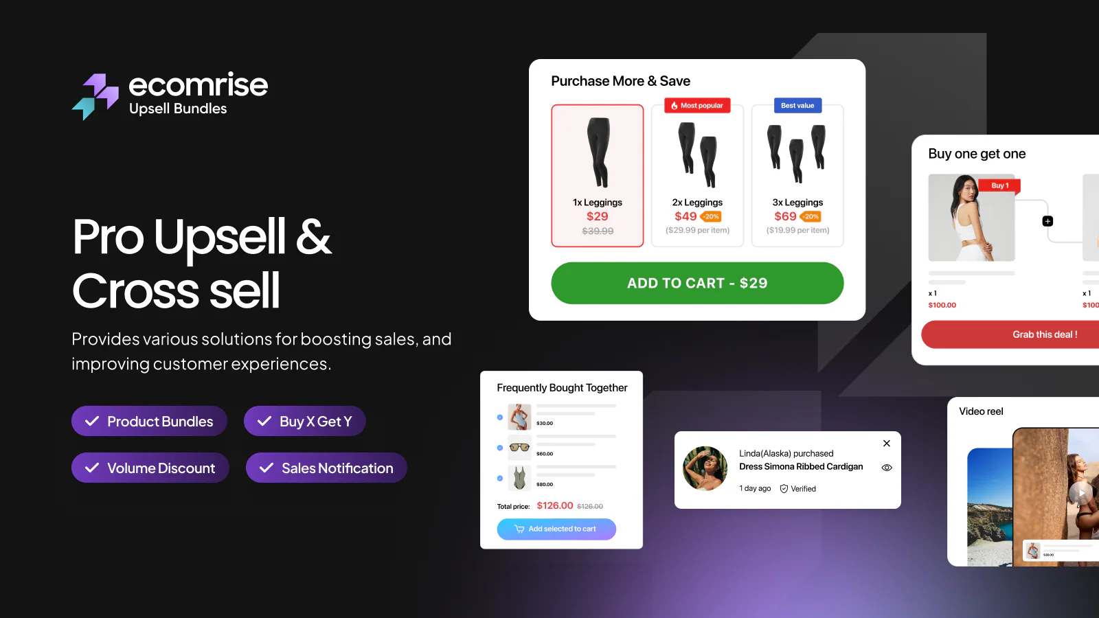 EcomRise Pro Upsell & Cross Sell