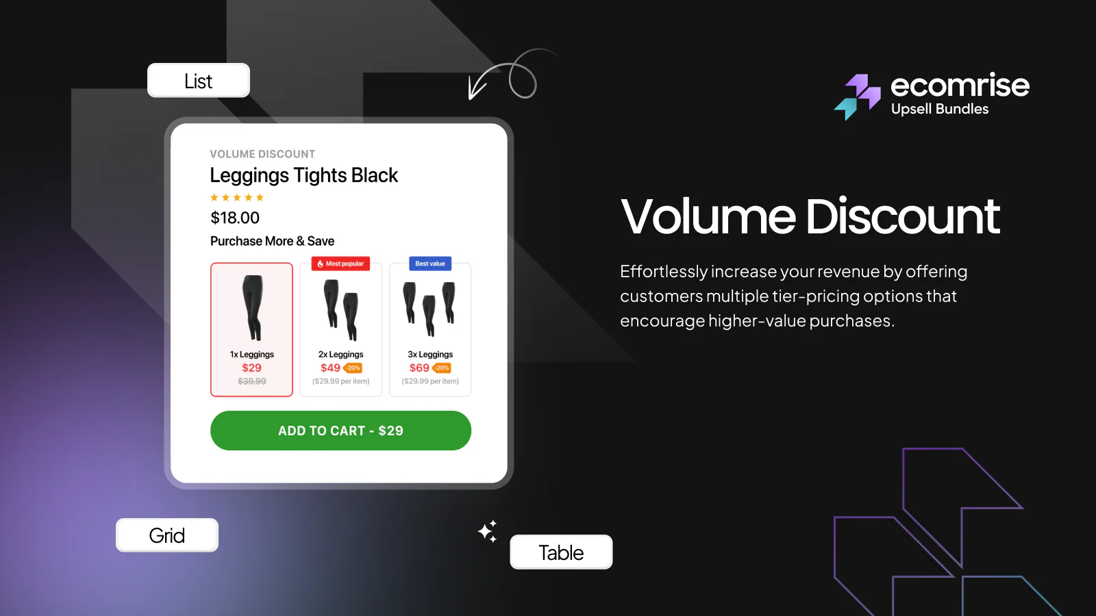 EcomRise Pro Upsell & Cross Sell