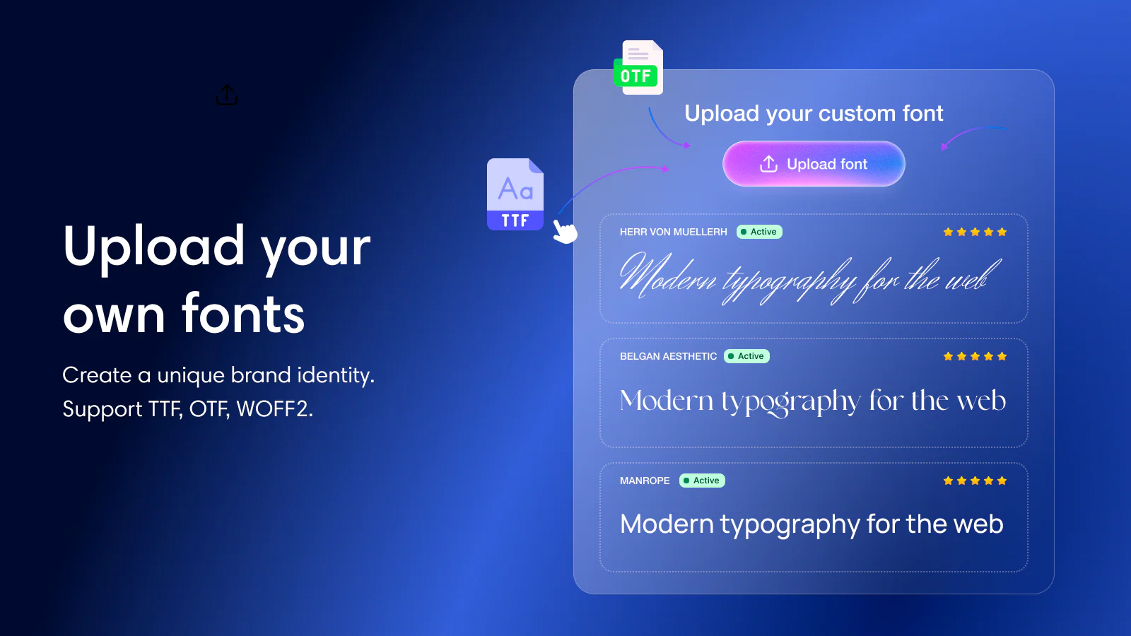 Fontify: Google & Custom Fonts