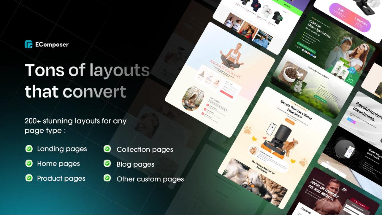 EComposer Landing Page Builder - EcomElite Official 